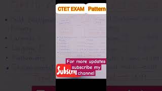 CTET EXAM PATTERN✌ #ctet2023 #ctet #shortsfeed #viralshort #youtubeshorts #ctetpaper2 #viral #shorts