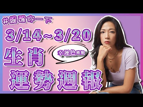 3/14-3/20 #虎年生肖運勢週報｜緹醒你一下