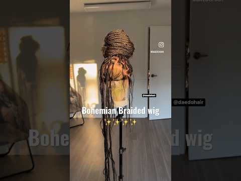 Wig#braids #wigs#wiginstall #braidstyles#knotless #knotlessbraids #hair#wigtutorial #bohemianbraids