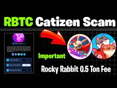 Rocky Rabbit Airdrop Ton Fee Eligible Task Process || Catizen Airdrop Scam retweet 🔥