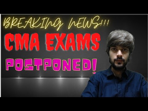 Breaking News | 😉CMA JULY 2021 EXAMS POSTPONED #SHORTS