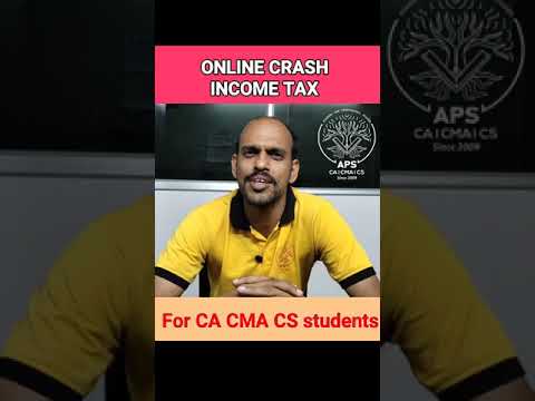 Announcement for CA CMA CS students | income tax