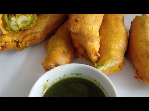 Jodhpuri Mirchi Vada | Mirchi Vada Recipe | Stuffed Mirchi Vada #food #globalbawarchi