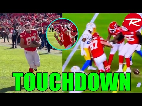 1 MINUTE AGO: Travis Kelce catches TOUCHDOWN for Chiefs against Los Angeles Chargers