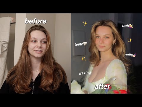 GLOW UP WITH ME FOR SPRING | hair transformation, skincare, haircare, waxing, hygiene, and sm more