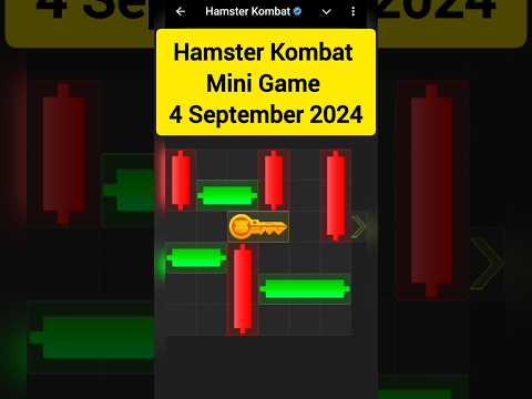 Hamster Kombat Mini Game 4 September 2024 #hamsterkombat #minigame