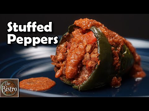 Easy Stuffed Peppers - Whole Food Plant Based Recipe