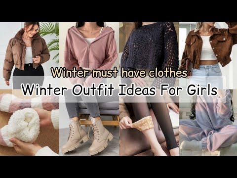 Winter dresses for girls women/Winter outfit ideas for girls/Winter must have essentials/Winter wear