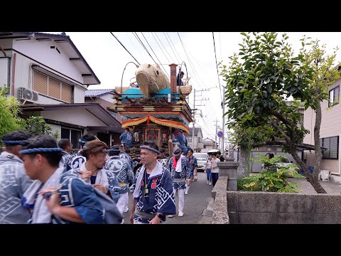 佐原の大祭2024夏　巡行午後　~佐原高校〜香取街道（荒久新道）