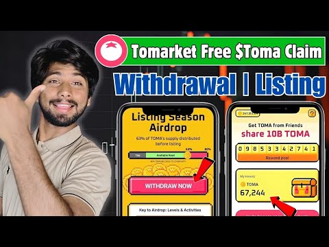 Tomarket New Update Today | Tomarket Airdrop withdrawal, tomarket airdrop listing date