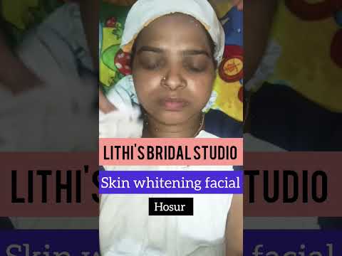 Skin whitening facial at lithi's bridal studio 💥 #shorts #youtubeshorts