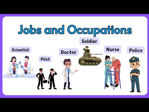 List of Jobs and Occupations in English | Types of Jobs | Kindergarten | Pre School | ESL