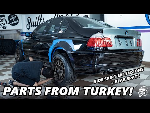 2003 BMW E46 BUILD! FANCY EBAY SIDE SKIRT EXTENSION AND REAR SPAT FROM TURKEY | Ep.5 #bmw #bmwe46