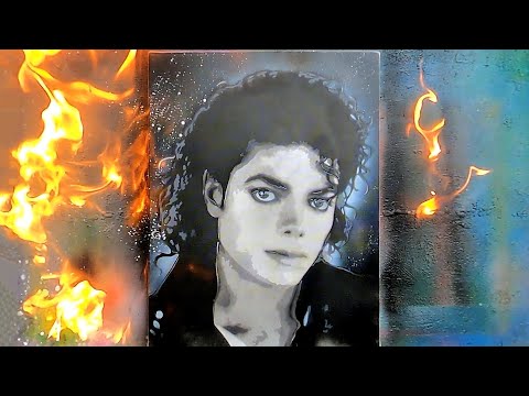 Michael Jackson portrait by Spray Art Eden