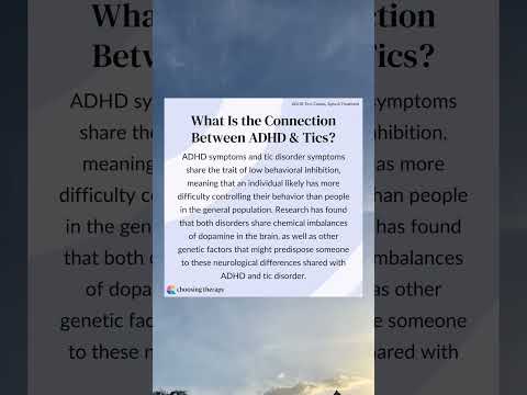 What is the Connection Between ADHD and Tics?