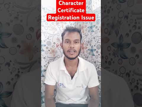 Character Certificate Registration Issue #character #certificate #helpersunil #policeverification