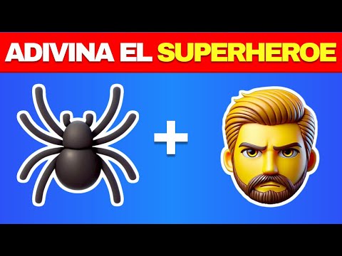 ¿Adivinas el SUPERHÉROE por el Emoji? 🕷🦸 Quiz Marvel & DC