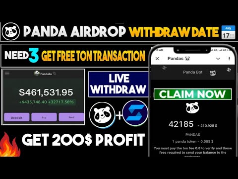 Panda Airdrop Today Update | Panda Airdrop Withdrawal | Pandas Airdrop Neelsky Exchange