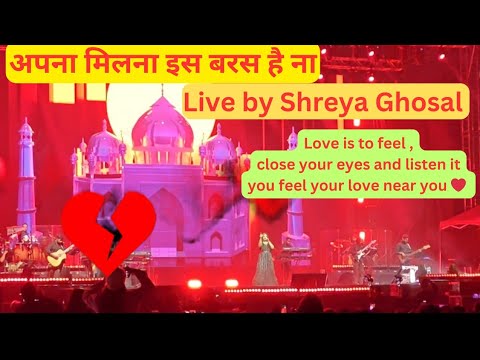 1.2 M  Live Melbourn Shreya Ghosal emotional Lines || All Hearts Tour || #viralvideo  #melbourne