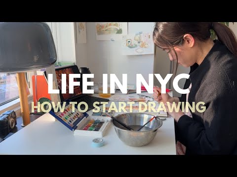 Life in NYC Vlog | 新手怎麼開始畫畫🎨  | 帶貓去中央公園 |Radio City 看 Jacob Collier 演唱會  |好吃素食早午餐