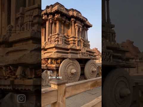 The Stone Chariot of#hampi #incredibleindia #karnataka #architecture #explorer #sanatandharma #shiva