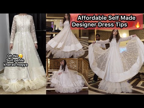 Self Made Fancy Dress Designing Tips & Ideas | White Dress Design | Part 2