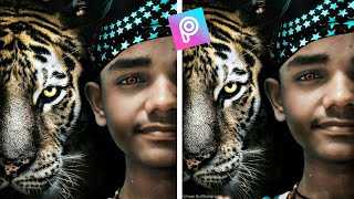 Instagram viral Tiger manipulation | Editing Step bye Step | #picsart