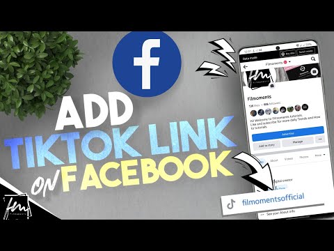 How to Add Tiktok Link to your Facebook Account or Page