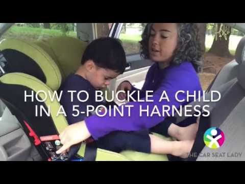 How to buckle a kid in a car seat