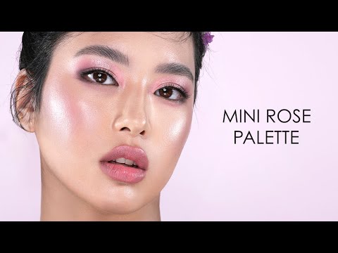 Soft Smokey Sparkling Eye Look ft. MINI ROSE EYESHADOW PALETTE | Natasha Denona Makeup