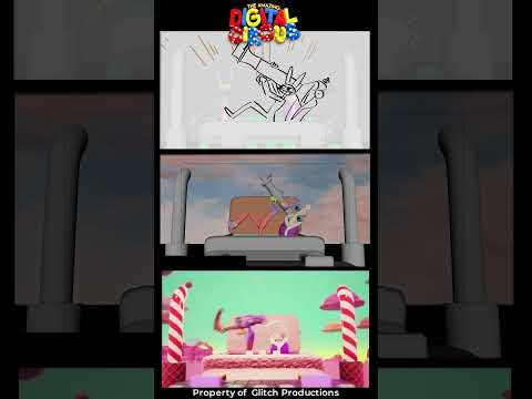 The Amazing Digital Circus - Episode 2 Behind the Scenes #shorts