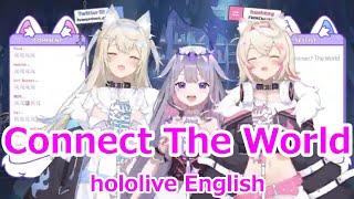 【lyrics】Connect The World・hololive English【FUWAMOCO/Koseki Bijou/stream（2024/8/15）】