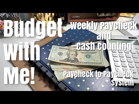 Budget With Me - Cash Counting, Paycheck to Paycheck System | Inconsistent Income, Variable Expenses