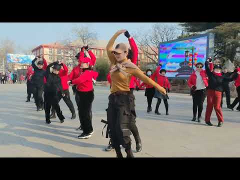 水兵舞《听闻远方有你》甜美的歌声醉人心扉，动作简单易学,square dance, dance, pop music, aerobics