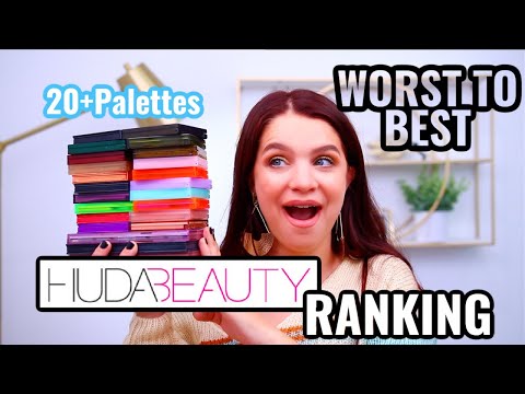 RANKING ALL OF MY HUDA BEAUTY PALETTES WORST TO BEST