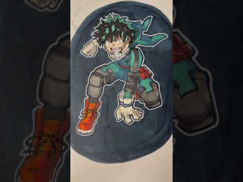 Deku Drawing!🥦(done) deku#izukumidoriya#characters#anime#markers #myheroacademia#bokunoheroacademia