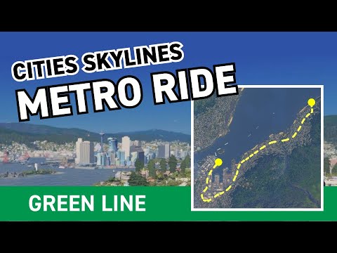 Cities Skylines | 🚊 Metro Ride | Southport Metro Green Line