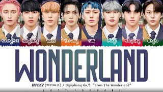 ATEEZ - 'WONDERLAND' (Symphony No.9 "From The Wonderland") Lyrics [Color Coded_Han_Rom_Eng]