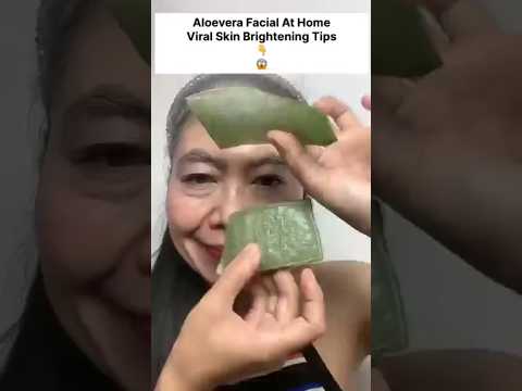 Get Younger Skin | Most Easy Aloevera Facial At Home,Try This Homemade Scrub #facial#skincare#shorts