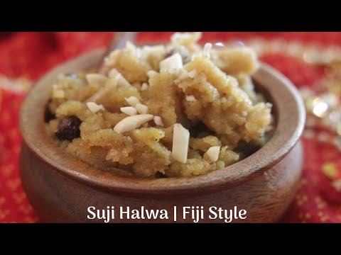 Suji Ke Halwa Fiji Style | Fijian Suji Sooji Halwa with Vegan Options | Vegan Halwa