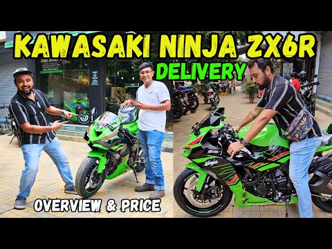 Taking Delivery Of Kawasaki Ninja ZX6r Sports Bike | Overview, Price, Exhaust Note, Features 🔥