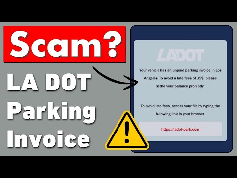 LA-DOT Parking Text SCAM! Invoice from ladot-park.com Legit Or Scam?