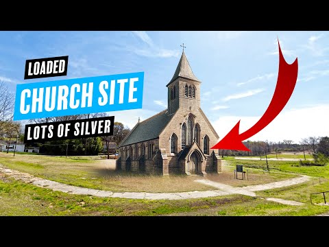 SACRED SILVERS! Metal Detecting Loaded Church Site In The Middle Of A Small Park!