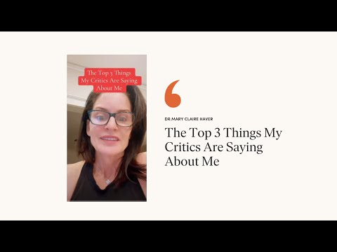 The Top 3 Things My Critics Are Saying About Me