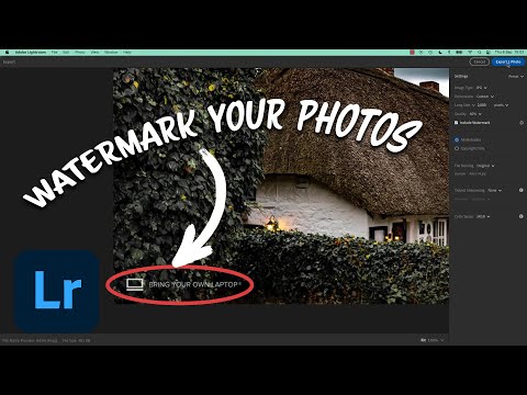 How To Add Watermarks in Adobe Lightroom