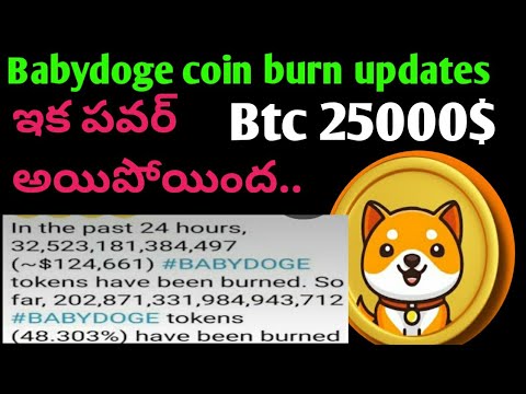 Babydoge coin latest updates/ crypto latest updates/ babydoge burn updates..