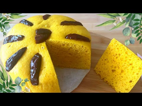 Nothing is simpler than this | Steamed Pumpkin Cake  No Baking Powder, Low Calories, Soft and Bouncy