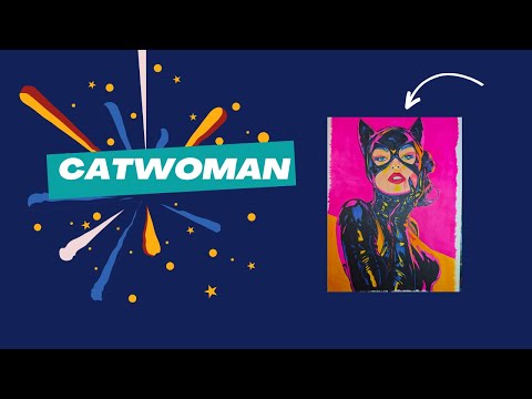 Catwoman Pop Art Fanart DC Comics