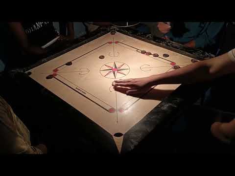 FINISH CARROM BOARD NO HAND GAME #carrom#carromboard