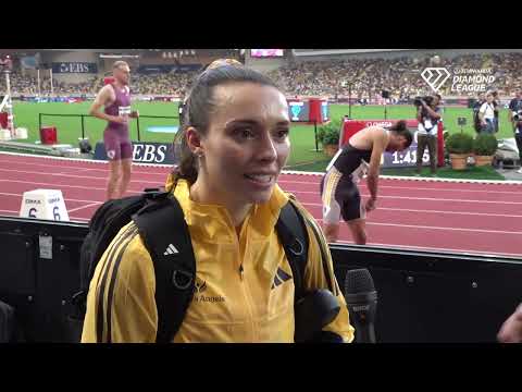 Australia's MACKENZIE LITTLE speaks after Javelin Throw win 64.74m | Monaco Diamond League 2024